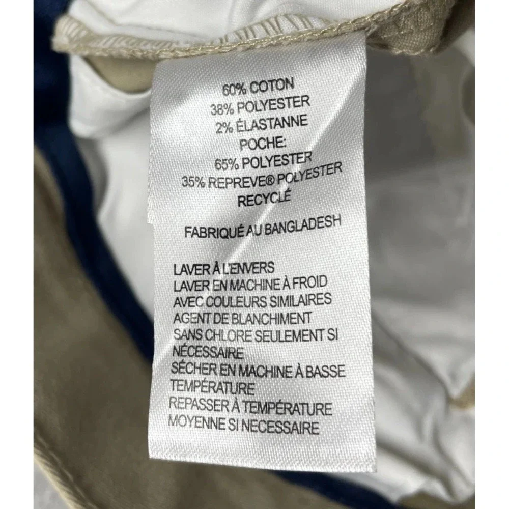 Kids Boys Chino Pants 16 Beige Cotton Straight Leg Slash Pockets Everyday Wear